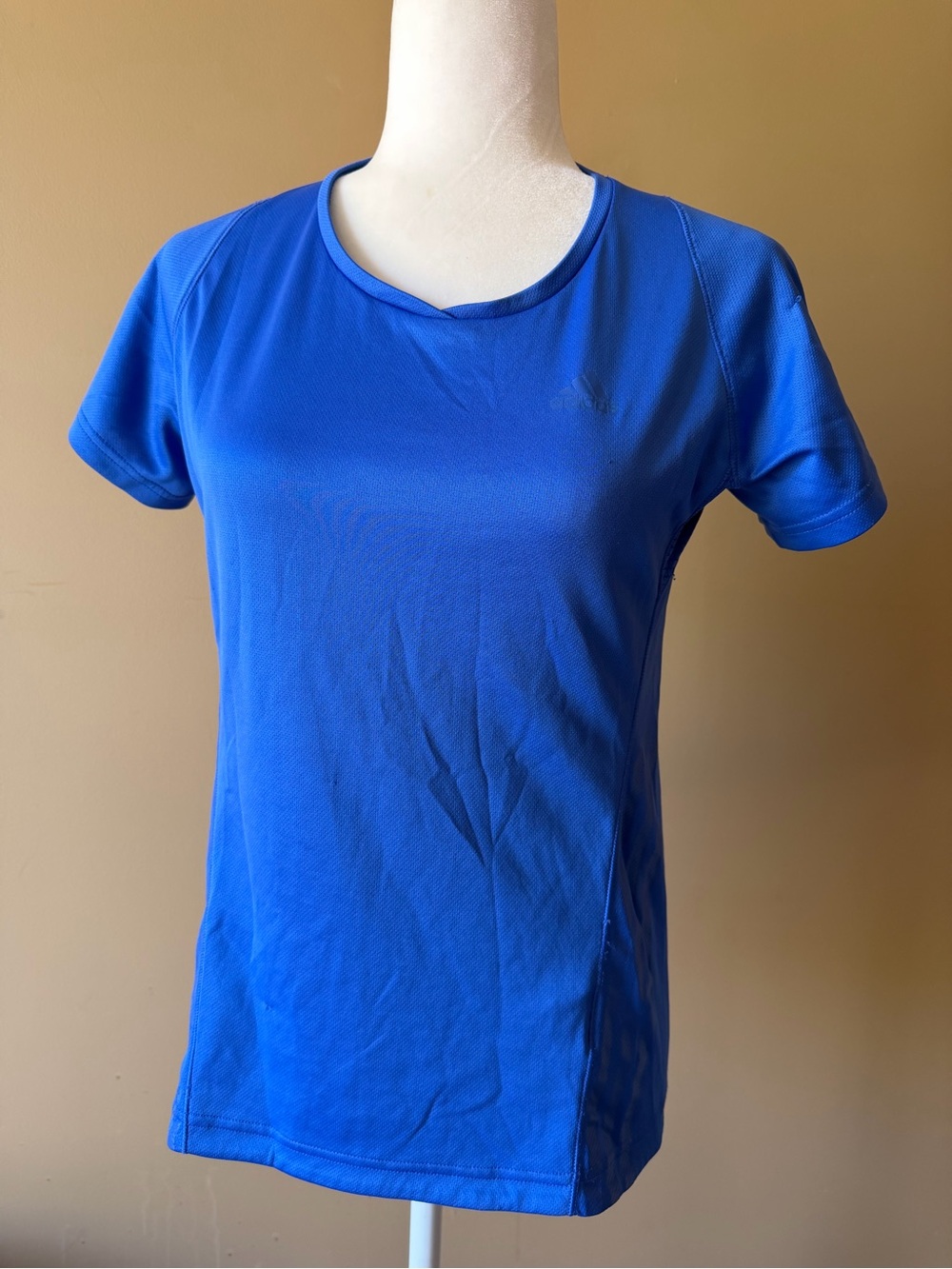 Adidas Supernova Climacool Running Shirt Women's Medium Blue Mesh Back Pocket